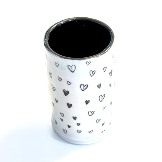 Black Hearts Vase
