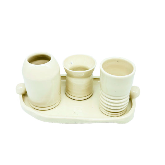 Bud Vase Trio + Tray